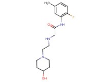 N-(2-fluoro-5-methylphenyl)-2-{[2-(4-hydroxypiperidin-1-yl)ethyl]amino}acetamide