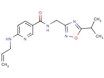 6-(allylamino)-N-[(5-isopropyl-1,2,4-oxadiazol-3-yl)methyl]nicotinamide