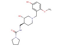 N-{[(3S*,4S*)-3-hydroxy-1-(5-hydroxy-2-methoxybenzyl)piperidin-4-yl]methyl}pyrrolidine-1-carboxamide