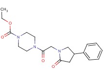 ethyl 4-[(2-oxo-4-phenylpyrrolidin-1-yl)acetyl]piperazine-1-carboxylate