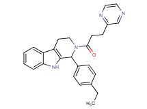 1-(4-ethylphenyl)-2-[3-(2-pyrazinyl)propanoyl]-2,3,4,9-tetrahydro-1H-beta-carboline