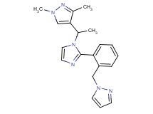 1,3-dimethyl-4-(1-{2-[2-(1H-pyrazol-1-ylmethyl)phenyl]-1H-imidazol-1-yl}ethyl)-1H-pyrazole
