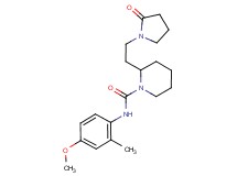 N-(4-methoxy-2-methylphenyl)-2-[2-(2-oxo-1-pyrrolidinyl)ethyl]-1-piperidinecarboxamide