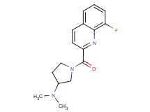 1-[(8-fluoro-2-quinolinyl)carbonyl]-N,N-dimethyl-3-pyrrolidinamine
