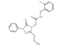 N-(2-fluorobenzyl)-2-(5-oxo-1-phenyl-3-propyl-1,5-dihydro-4H-1,2,4-triazol-4-yl)acetamide
