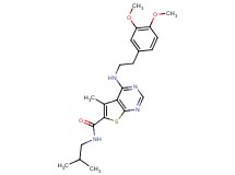 4-{[2-(3,4-dimethoxyphenyl)ethyl]amino}-N-isobutyl-5-methylthieno[2,3-d]pyrimidine-6-carboxamide