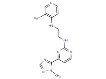 N-(3-methylpyridin-4-yl)-N'-[4-(1-methyl-1H-1,2,4-triazol-5-yl)pyrimidin-2-yl]ethane-1,2-diamine