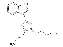1-[1-butyl-3-(1H-indol-3-yl)-1H-1,2,4-triazol-5-yl]-N-methylmethanamine