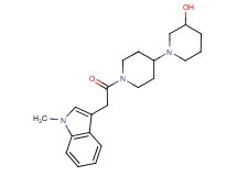1'-[(1-methyl-1H-indol-3-yl)acetyl]-1,4'-bipiperidin-3-ol