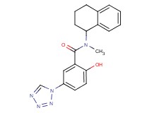 2-hydroxy-N-methyl-N-(1,2,3,4-tetrahydro-1-naphthalenyl)-5-(1H-tetrazol-1-yl)benzamide