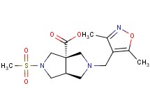 (3aS*,6aS*)-2-[(3,5-dimethyl-4-isoxazolyl)methyl]-5-(methylsulfonyl)hexahydropyrrolo[3,4-c]pyrrole-3a(1H)-carboxylic acid