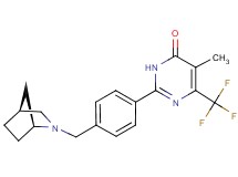 2-{4-[(1S*,4S*)-2-azabicyclo[2.2.1]hept-2-ylmethyl]phenyl}-5-methyl-6-(trifluoromethyl)-4(3H)-pyrimidinone