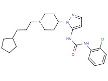 N-(2-chlorophenyl)-N'-{1-[1-(3-cyclopentylpropyl)-4-piperidinyl]-1H-pyrazol-5-yl}urea