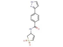 N-(1,1-dioxido-2,3-dihydro-3-thienyl)-4-(1H-pyrazol-3-yl)benzamide