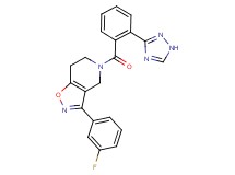 3-(3-fluorophenyl)-5-[2-(1H-1,2,4-triazol-3-yl)benzoyl]-4,5,6,7-tetrahydroisoxazolo[4,5-c]pyridine