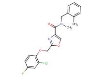 2-[(2-chloro-4-fluorophenoxy)methyl]-N-methyl-N-(2-methylbenzyl)-1,3-oxazole-4-carboxamide