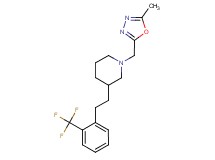 1-[(5-methyl-1,3,4-oxadiazol-2-yl)methyl]-3-{2-[2-(trifluoromethyl)phenyl]ethyl}piperidine