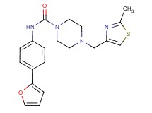 N-[4-(2-furyl)phenyl]-4-[(2-methyl-1,3-thiazol-4-yl)methyl]piperazine-1-carboxamide