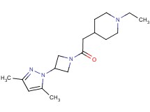 4-{2-[3-(3,5-dimethyl-1H-pyrazol-1-yl)-1-azetidinyl]-2-oxoethyl}-1-ethylpiperidine