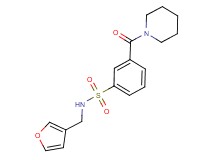 N-(3-furylmethyl)-3-(piperidin-1-ylcarbonyl)benzenesulfonamide