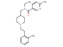 N-ethyl-6-methyl-N-({1-[2-(2-methylphenyl)ethyl]-4-piperidinyl}methyl)nicotinamide