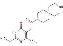 5-[2-(3,9-diazaspiro[5.5]undec-3-yl)-2-oxoethyl]-2-ethyl-6-methyl-4(3H)-pyrimidinone hydrochloride