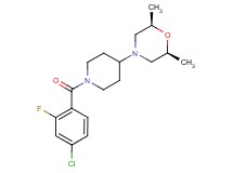 (2R*,6S*)-4-[1-(4-chloro-2-fluorobenzoyl)-4-piperidinyl]-2,6-dimethylmorpholine