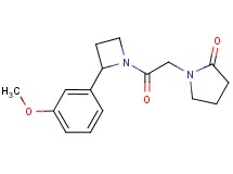 1-{2-[2-(3-methoxyphenyl)azetidin-1-yl]-2-oxoethyl}pyrrolidin-2-one
