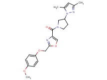 4-{[3-(3,5-dimethyl-1H-pyrazol-1-yl)pyrrolidin-1-yl]carbonyl}-2-[(4-methoxyphenoxy)methyl]-1,3-oxazole