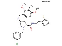 (4S)-1-(3-chlorobenzyl)-4-[(2,4-dimethoxy-3-methylbenzyl)amino]-N-[2-(2-fluorophenyl)ethyl]-L-prolinamide
