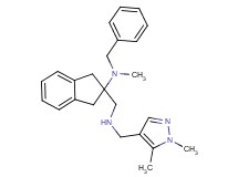 N-benzyl-2-({[(1,5-dimethyl-1H-pyrazol-4-yl)methyl]amino}methyl)-N-methyl-2-indanamine