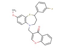 3-{[2-(3-fluorophenyl)-8-methoxy-3,4-dihydro-1,5-benzothiazepin-5(2H)-yl]methyl}-4H-chromen-4-one