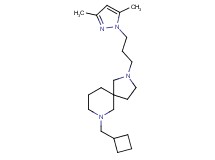 7-(cyclobutylmethyl)-2-[3-(3,5-dimethyl-1H-pyrazol-1-yl)propyl]-2,7-diazaspiro[4.5]decane