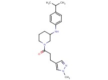 N-(4-isopropylphenyl)-1-[3-(1-methyl-1H-pyrazol-4-yl)propanoyl]-3-piperidinamine