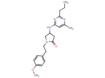 1-[2-(4-methoxyphenyl)ethyl]-4-[(6-methyl-2-propylpyrimidin-4-yl)amino]pyrrolidin-2-one
