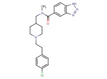 N-({1-[2-(4-chlorophenyl)ethyl]-4-piperidinyl}methyl)-N-methyl-1H-1,2,3-benzotriazole-5-carboxamide