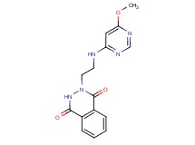 2-{2-[(6-methoxypyrimidin-4-yl)amino]ethyl}-2,3-dihydrophthalazine-1,4-dione