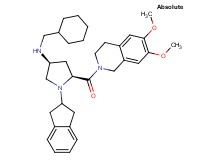 (3S,5S)-N-(cyclohexylmethyl)-1-(2,3-dihydro-1H-inden-2-yl)-5-[(6,7-dimethoxy-3,4-dihydro-2(1H)-isoquinolinyl)carbonyl]-3-pyrrolidinamine