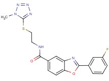 2-(3-fluorophenyl)-N-{2-[(1-methyl-1H-tetrazol-5-yl)thio]ethyl}-1,3-benzoxazole-5-carboxamide