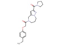 5-[(4-ethylphenoxy)acetyl]-2-(pyrrolidin-1-ylcarbonyl)-5,6,7,8-tetrahydro-4H-pyrazolo[1,5-a][1,4]diazepine