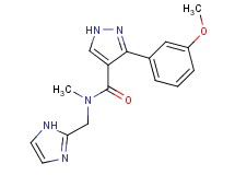 N-(1H-imidazol-2-ylmethyl)-3-(3-methoxyphenyl)-N-methyl-1H-pyrazole-4-carboxamide