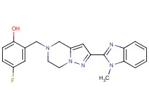 4-fluoro-2-{[2-(1-methyl-1H-benzimidazol-2-yl)-6,7-dihydropyrazolo[1,5-a]pyrazin-5(4H)-yl]methyl}phenol