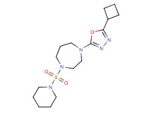 1-(5-cyclobutyl-1,3,4-oxadiazol-2-yl)-4-(piperidin-1-ylsulfonyl)-1,4-diazepane
