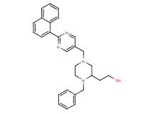 2-(1-benzyl-4-{[2-(1-naphthyl)-5-pyrimidinyl]methyl}-2-piperazinyl)ethanol