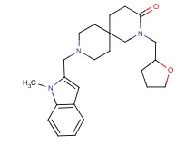 9-[(1-methyl-1H-indol-2-yl)methyl]-2-(tetrahydrofuran-2-ylmethyl)-2,9-diazaspiro[5.5]undecan-3-one