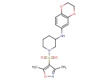 N-(2,3-dihydro-1,4-benzodioxin-6-yl)-1-[(3,5-dimethyl-4-isoxazolyl)sulfonyl]-3-piperidinamine