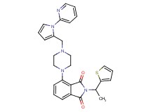 4-(4-{[1-(2-pyridinyl)-1H-pyrrol-2-yl]methyl}-1-piperazinyl)-2-[1-(2-thienyl)ethyl]-1H-isoindole-1,3(2H)-dione