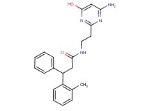N-[2-(4-amino-6-hydroxypyrimidin-2-yl)ethyl]-3-(2-methylphenyl)-3-phenylpropanamide