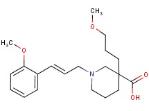 1-[(2E)-3-(2-methoxyphenyl)-2-propen-1-yl]-3-(3-methoxypropyl)-3-piperidinecarboxylic acid