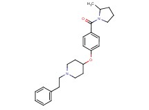 4-{4-[(2-methylpyrrolidin-1-yl)carbonyl]phenoxy}-1-(2-phenylethyl)piperidine